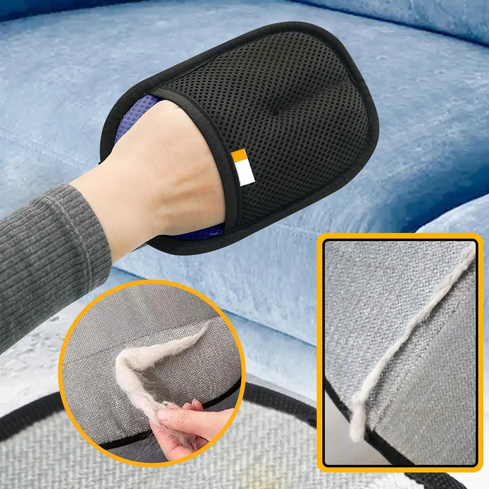 gants électrostatique pour le nettoyage des poils d'animaux