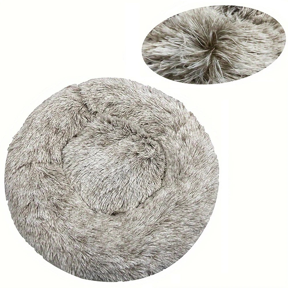 panier pour chien en matière peluche 
